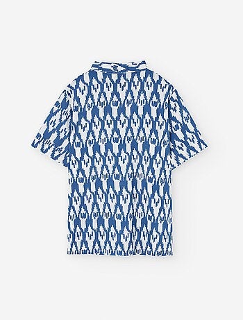 Chemise à Manches Courtes à Motif
