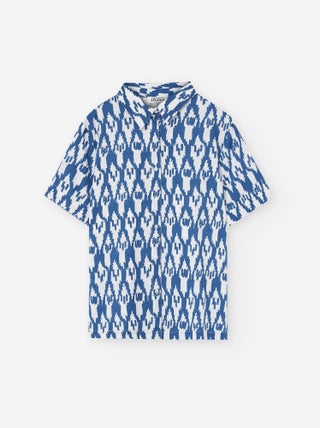 Chemise à Manches Courtes à Motif