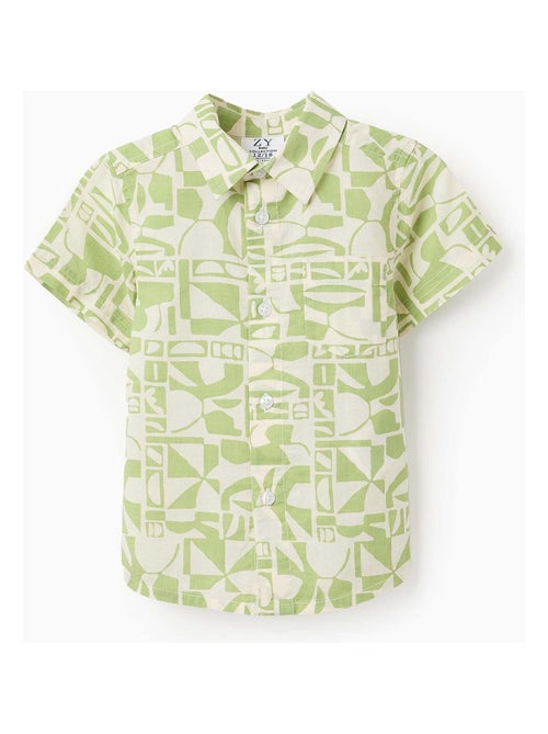 Chemise à Manches Courtes à Motif - Kiabi