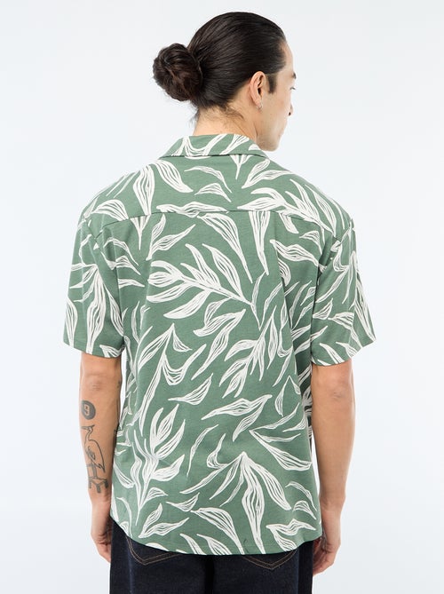 Chemise à manches courtes à motif - Kiabi