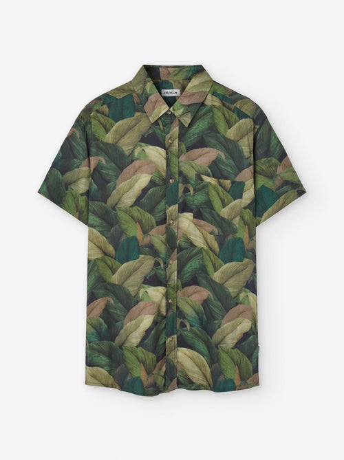 Chemise à Manches Courtes à Motif - Kiabi