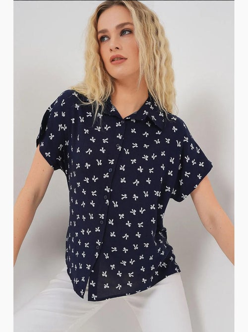 Chemise à manches courtes à motifs bdart - Kiabi Chemise à manches courtes à motifs bdart - Kiabi