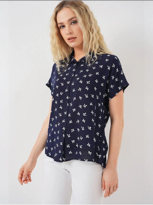 Chemise à manches courtes à motifs bdart - Kiabi Chemise à manches courtes à motifs bdart - Kiabi