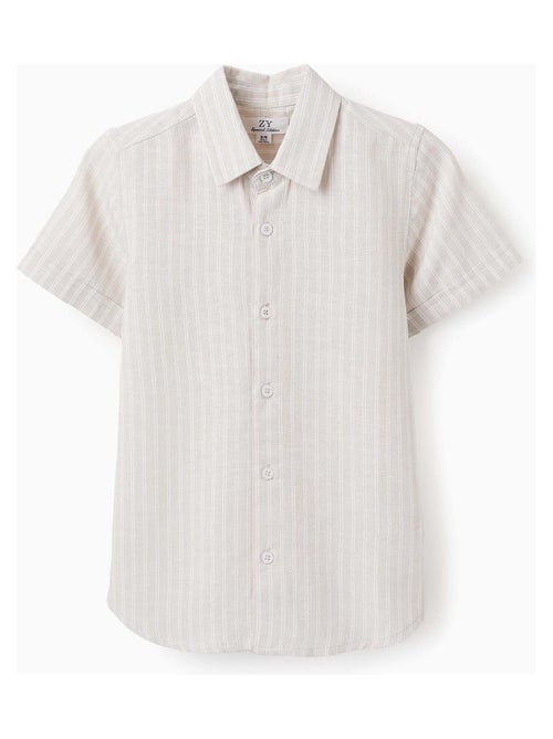 Chemise à Manches Courtes à Rayures - Kiabi