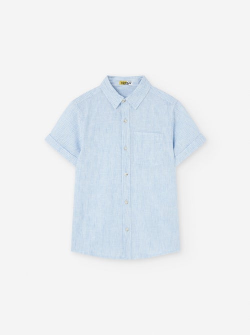 Chemise à Manches Courtes à Rayures - Kiabi