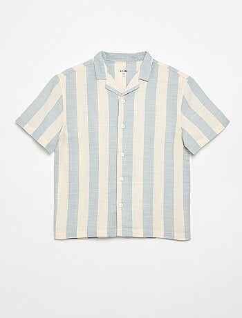 Chemise à manches courtes à rayures