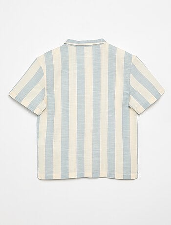 Chemise à manches courtes à rayures