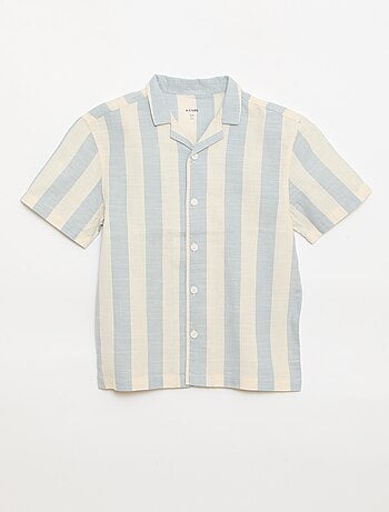 Chemise à manches courtes à rayures