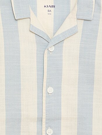 Chemise à manches courtes à rayures