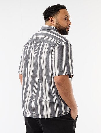 Chemise à manches courtes à rayures