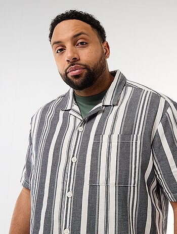 Chemise à manches courtes à rayures