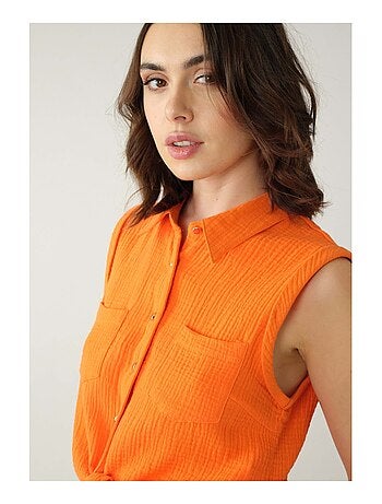 Chemise à manches courtes à revers 'Deeluxe'