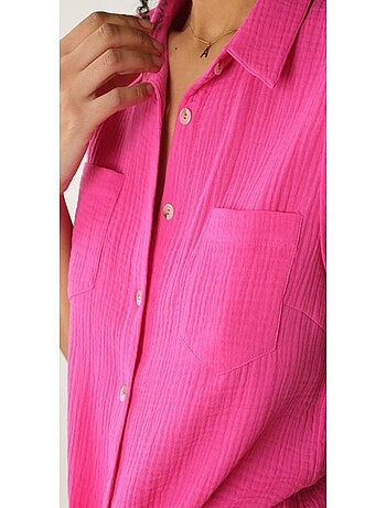 Chemise à manches courtes à revers 'Deeluxe'