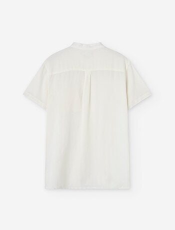 Chemise à Manches Courtes avec Col Mao