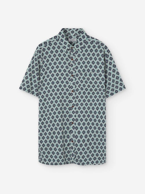 Chemise à Manches Courtes avec Motif floral - Kiabi