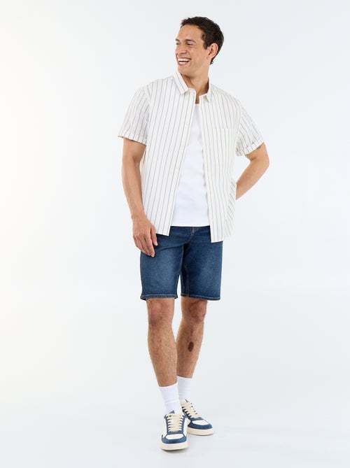 Chemise à manches courtes avec rayures - Kiabi Chemise à manches courtes avec rayures - Kiabi