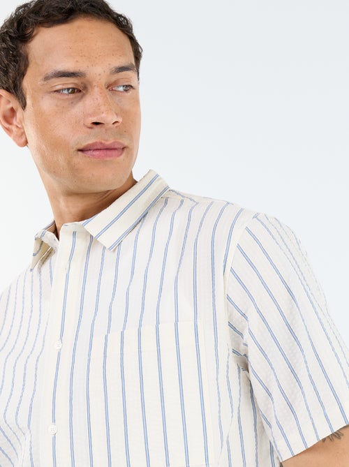 Chemise à manches courtes avec rayures - Kiabi Chemise à manches courtes avec rayures - Kiabi