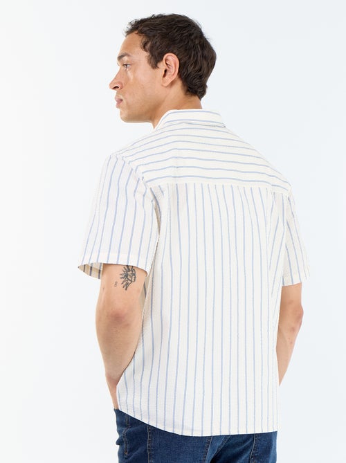 Chemise à manches courtes avec rayures - Kiabi Chemise à manches courtes avec rayures - Kiabi