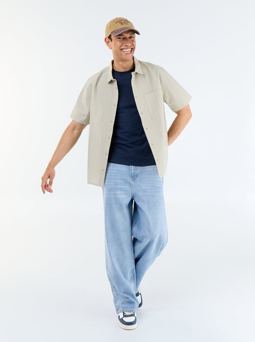 Chemise à manches courtes avec rayures - Kiabi Chemise à manches courtes avec rayures - Kiabi