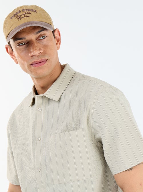 Chemise à manches courtes avec rayures - Kiabi Chemise à manches courtes avec rayures - Kiabi