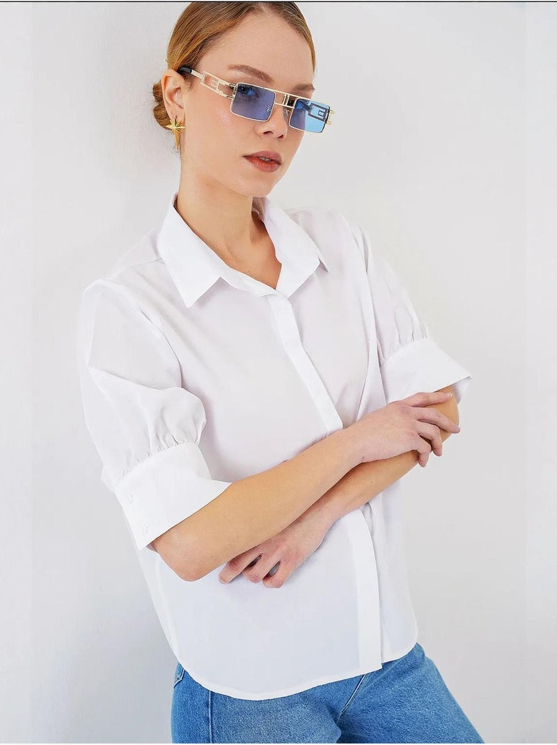 Chemise à manches courtes bdart Blanc - Kiabi
