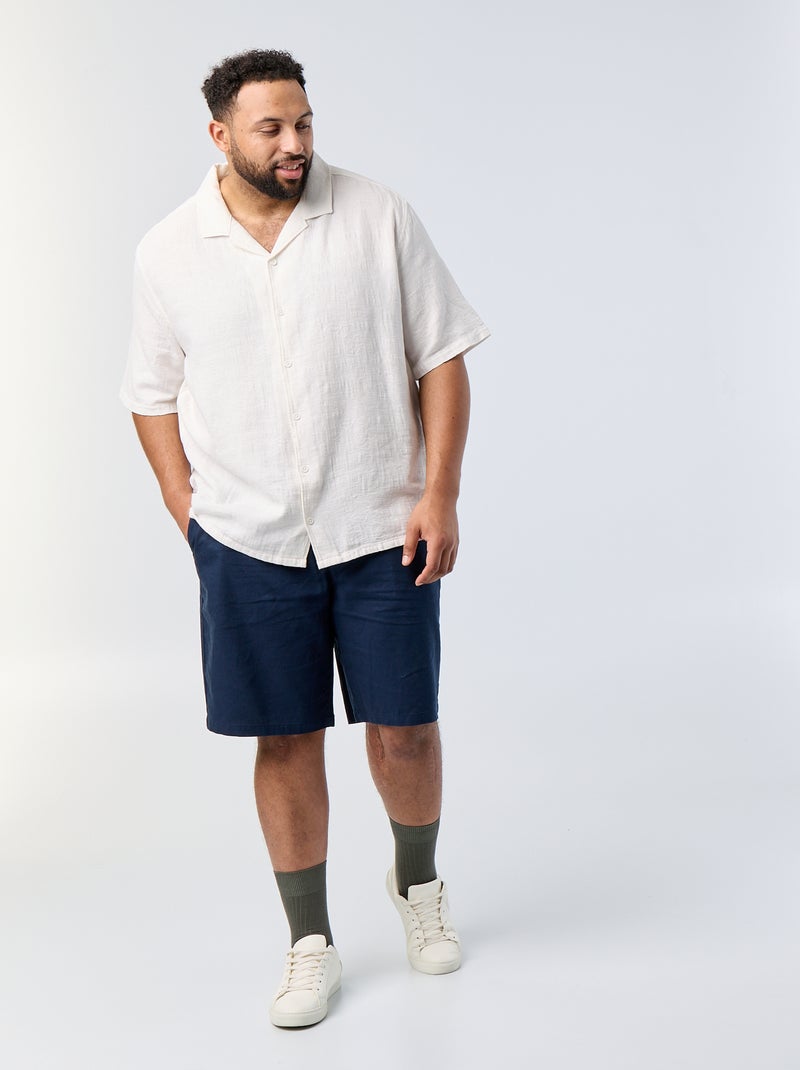 Chemise à manches courtes Blanc - Kiabi