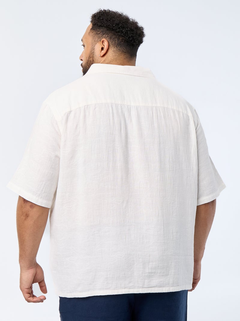 Chemise à manches courtes Blanc - Kiabi