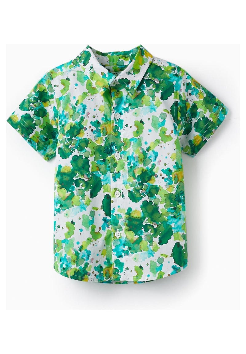 Chemise à manches courtes blanche pour bébé garçon manches courtes CÉRÉMONIE Vert - Kiabi