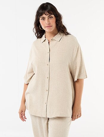 Chemise à manches courtes boutonnée