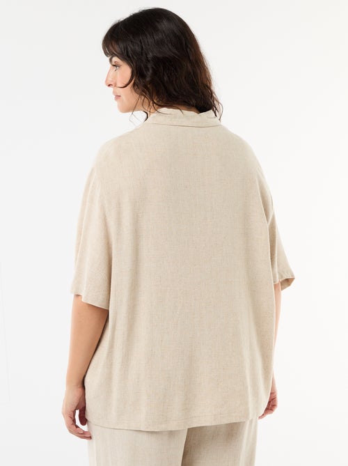 Chemise à manches courtes boutonnée - Kiabi