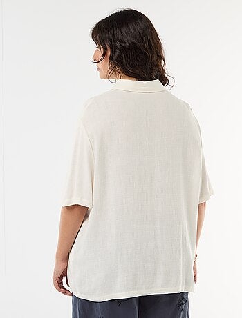 Chemise à manches courtes boutonnée