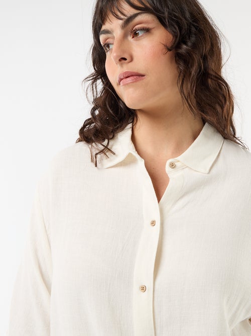 Chemise à manches courtes boutonnée - Kiabi