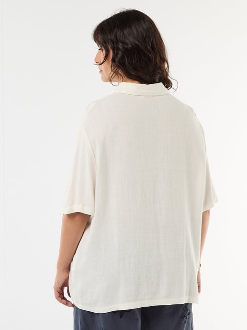 Chemise à manches courtes boutonnée - Kiabi