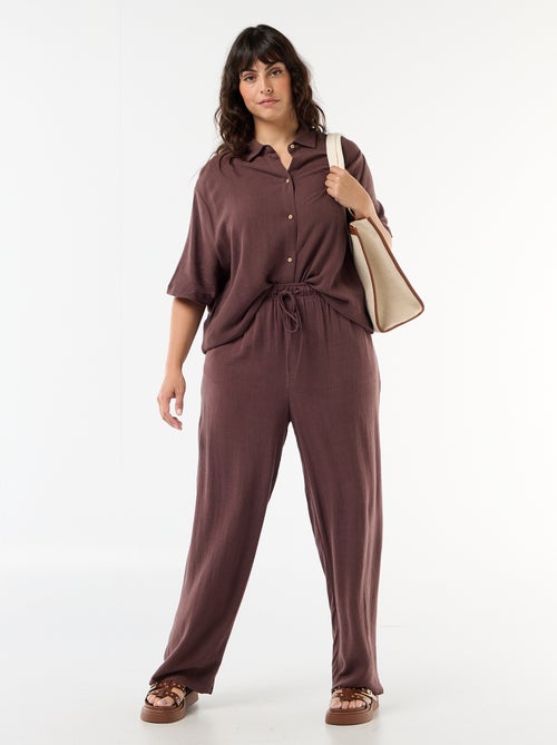 Chemise à manches courtes boutonnée - Kiabi