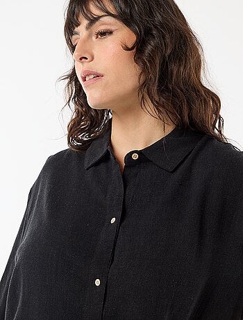 Chemise à manches courtes boutonnée