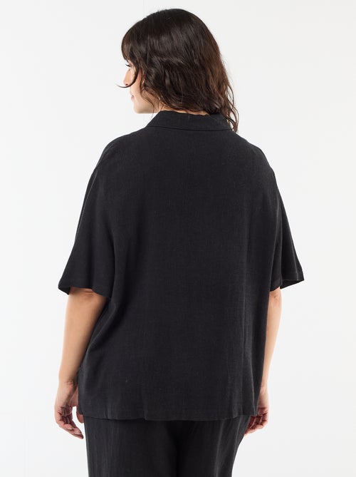 Chemise à manches courtes boutonnée - Kiabi