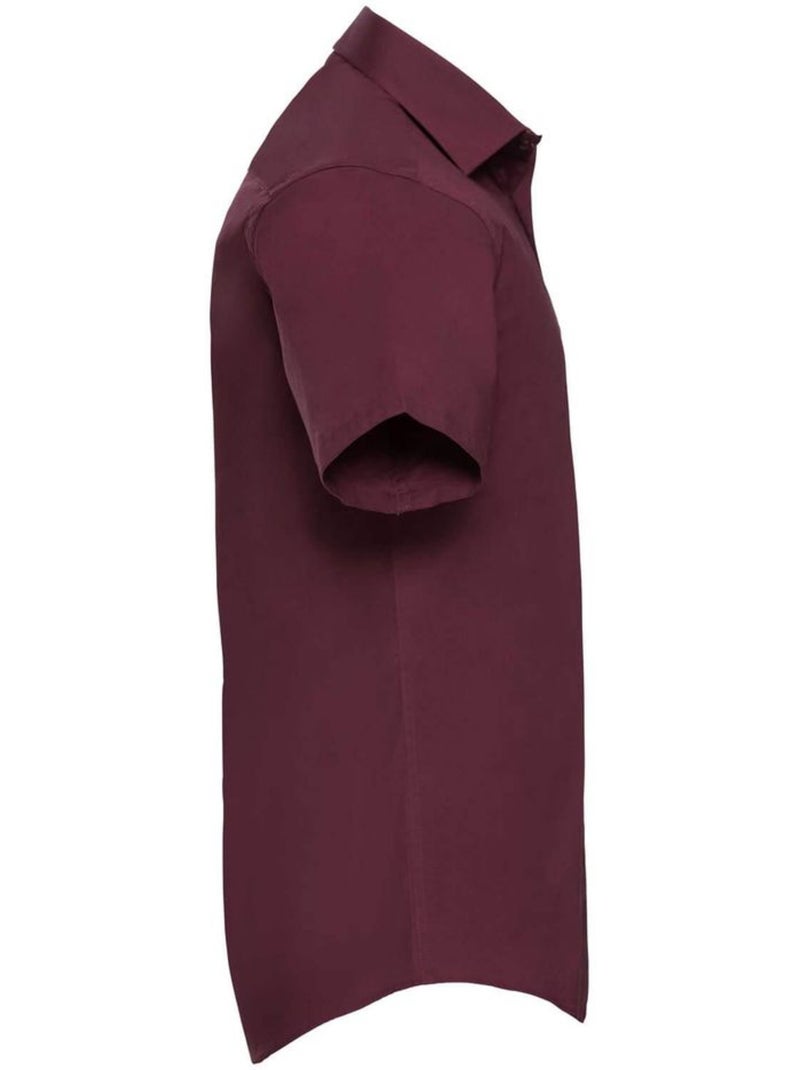 Chemise à manches courtes collection pour homme - russell Bordeaux - Kiabi