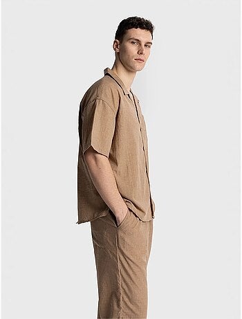 Chemise à manches courtes coupe décontractée pour homme giesto