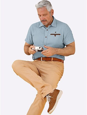 Chemise à Manches Courtes Détails En Qualité Lisse - Taille Standard - Witt