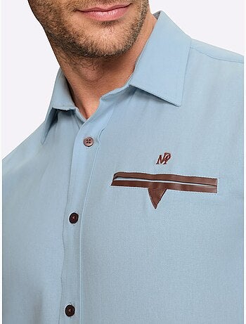 Chemise à Manches Courtes Détails En Qualité Lisse - Taille Standard - Witt