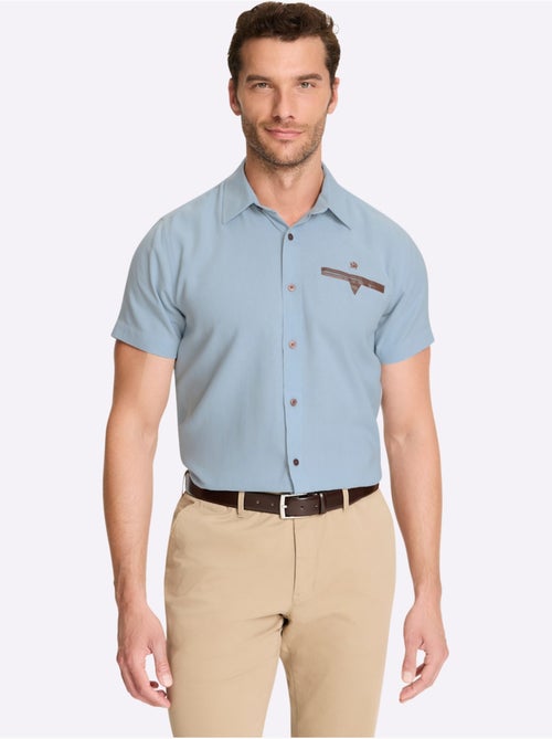 Chemise à Manches Courtes Détails En Qualité Lisse - Taille Standard - Witt - Kiabi Chemise à Manches Courtes Détails En Qualité Lisse - Taille Standard - Witt - Kiabi