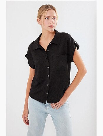 Chemise à manches courtes doubles à revers bdart