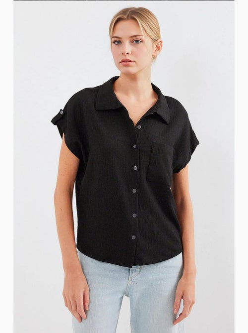 Chemise à manches courtes doubles à revers bdart - Kiabi Chemise à manches courtes doubles à revers bdart - Kiabi
