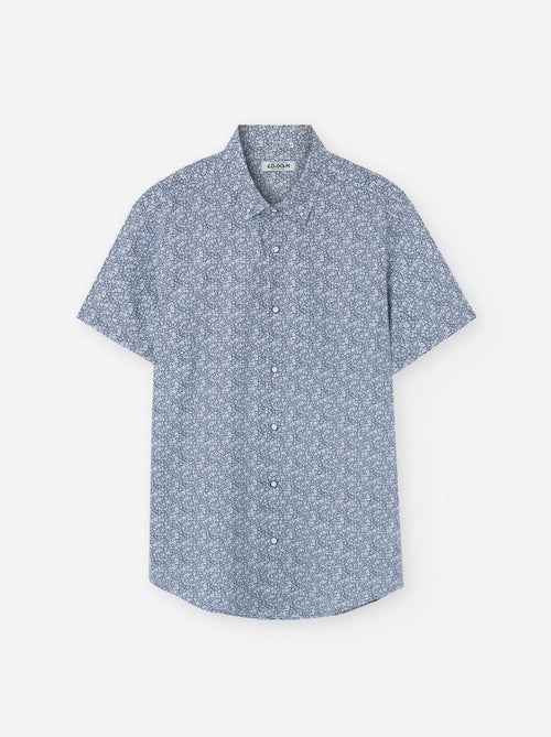Chemise à Manches Courtes en Coton à Motif - Kiabi