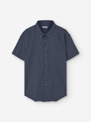 Chemise à Manches Courtes en Coton avec Motif