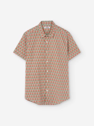 Chemise à Manches Courtes en Coton avec Motif