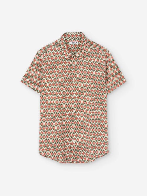 Chemise à Manches Courtes en Coton avec Motif - Kiabi