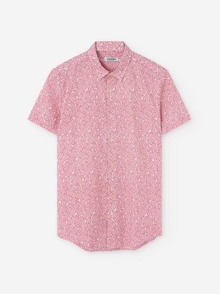 Chemise à Manches Courtes en Coton avec Motif