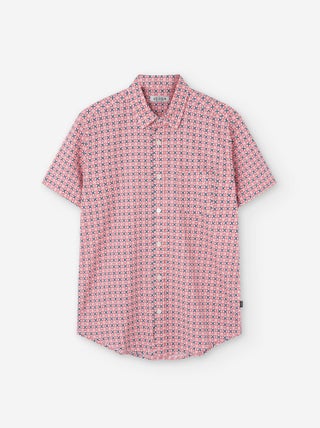 Chemise à Manches Courtes en Coton avec Motif