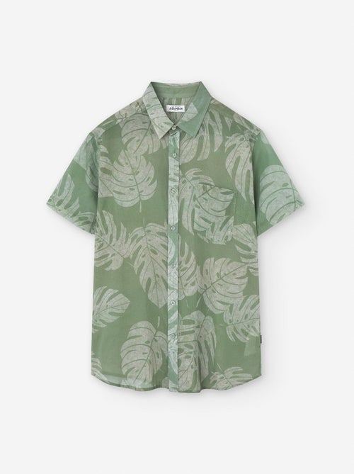 Chemise à Manches Courtes en Coton avec Motif - Kiabi